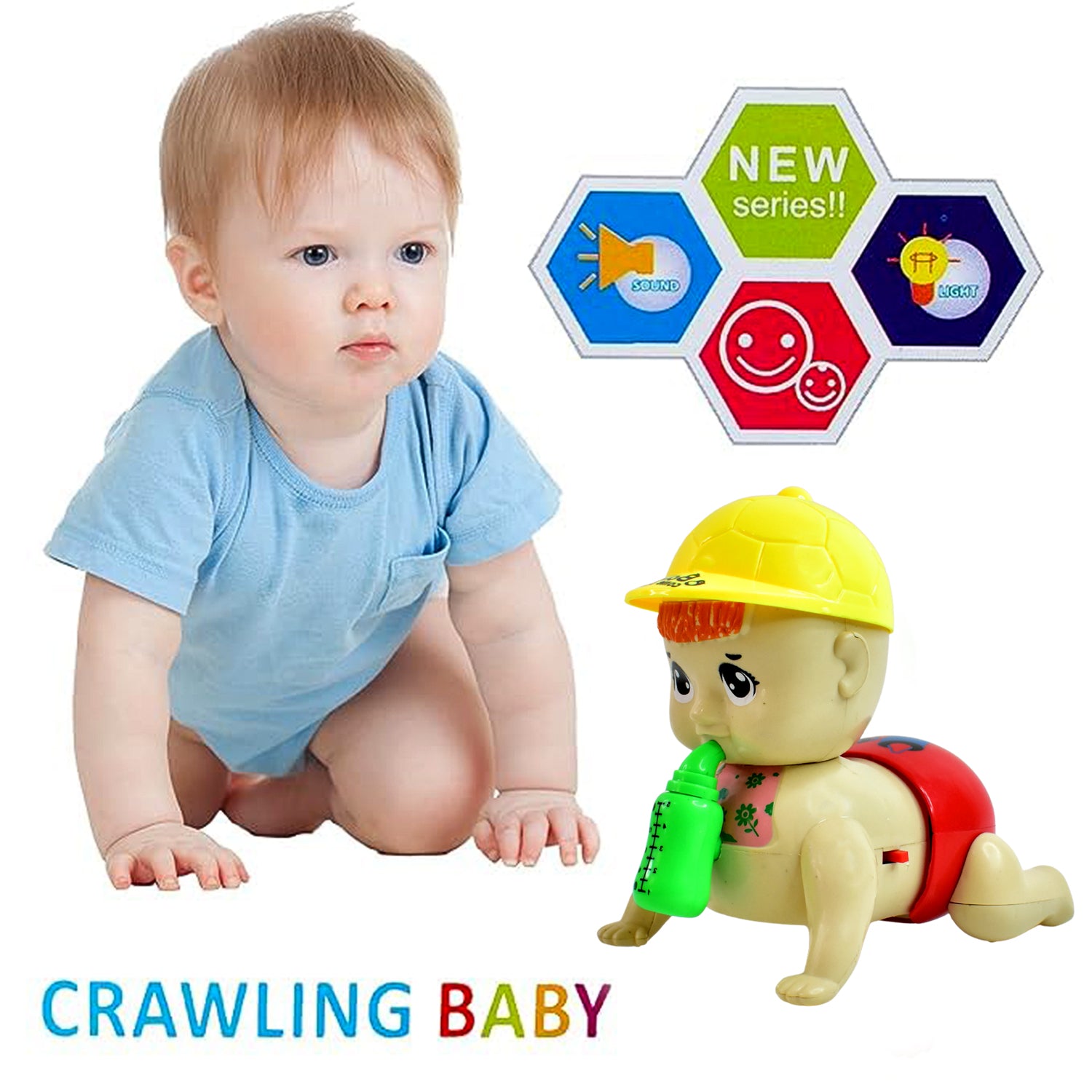 Battery Operated Crawling Baby Toy With Music Battery Operated Crawling Baby Toy With Music